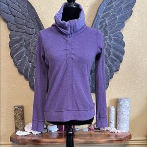 Lululemon Purple Reversible Cowl Neck Sweater